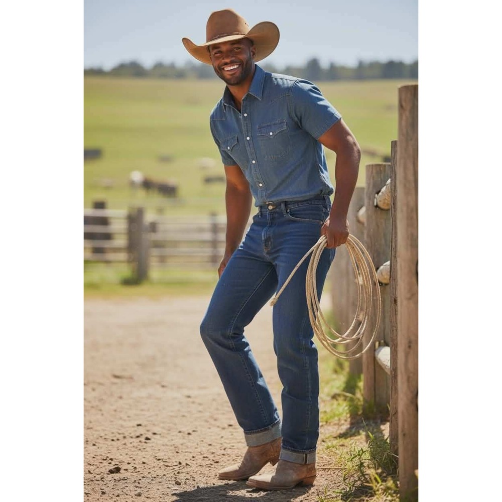 NWT Wrangler Hero Men's 31x30 Regular Fit Blue‎ Denim Jeans Authentic Comfort